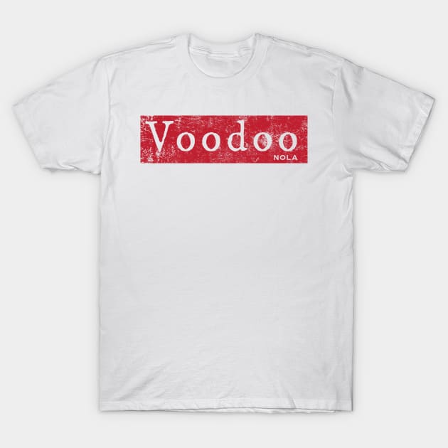 Voodoo NOLA Distressed T-Shirt by YOPD Artist